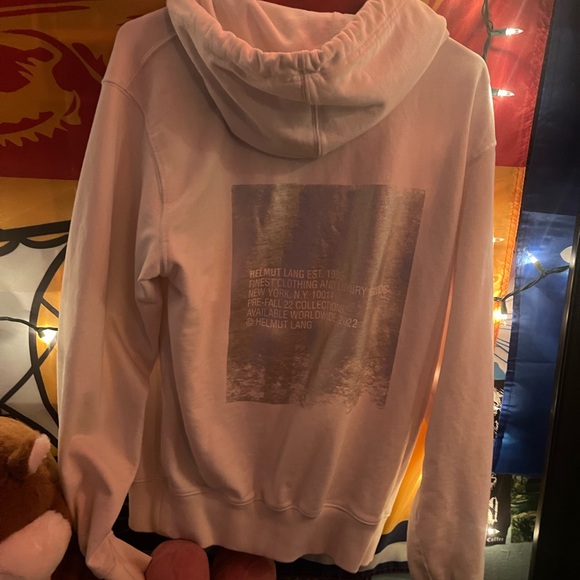 WHITE AND CHROME HELMUT LANG HOODIE - Picture 5 of 5